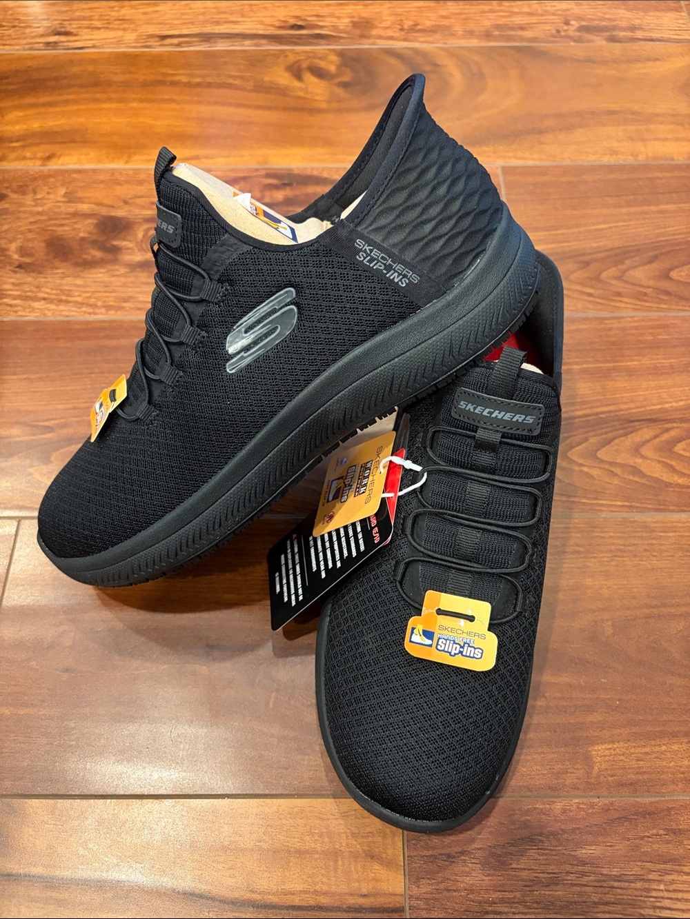 Skechers Hands Free Slip-ins Work Summits Enslee Black Women’s 8.5W NWOB Tags - Picture 13 of 16